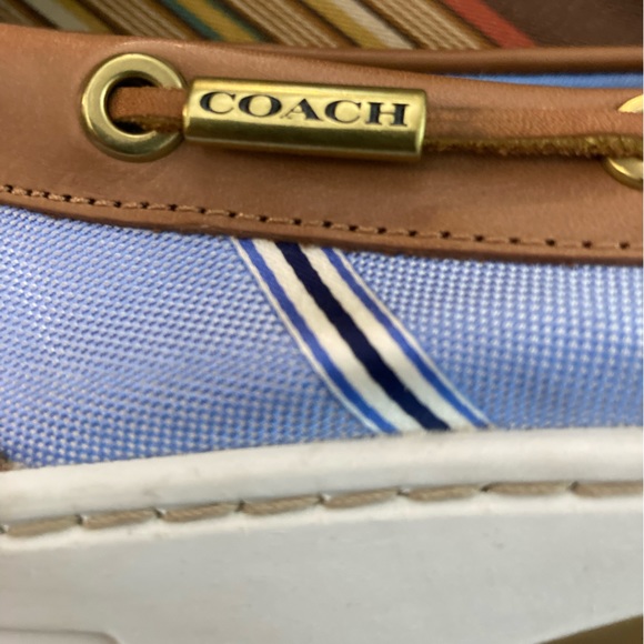 Coach Logo Richelle Canvas Boat Shoes (NWOT) - Picture 7 of 9